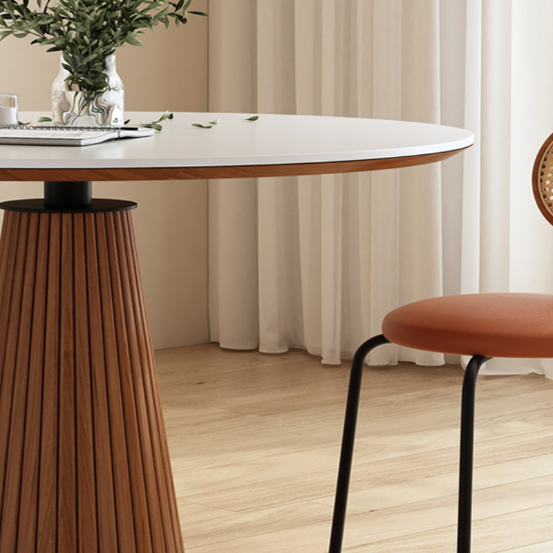 Retro small-sized dining table, 29.53"H x 53.15"L x 53.15"W