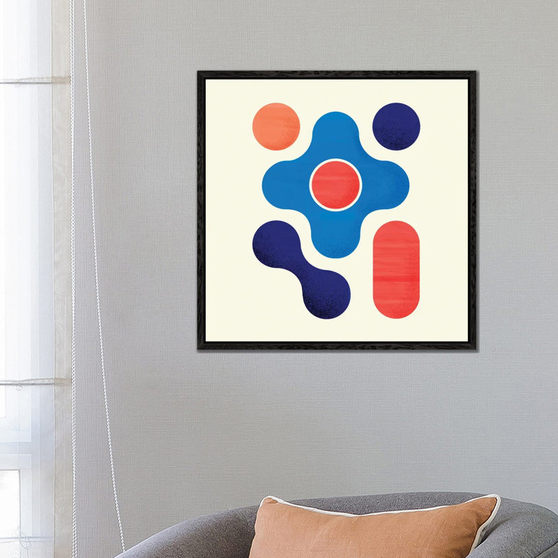 Geometric Abstract I, Black Framed, 45.72 cm H x 45.72 cm W x 1.91 cm D