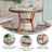 Rylan Indoor/Outdoor Commercial Glass Top Bistro Table-1190103911