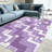 Purple Tribal Geometric carpet-easy to clean, machine-washable, soft and comfortable; suitable for door mats, kitchens, living rooms, bedrooms, corridors, and laundry areas. Easy to clean, durable carpet for home decoration.-130037191