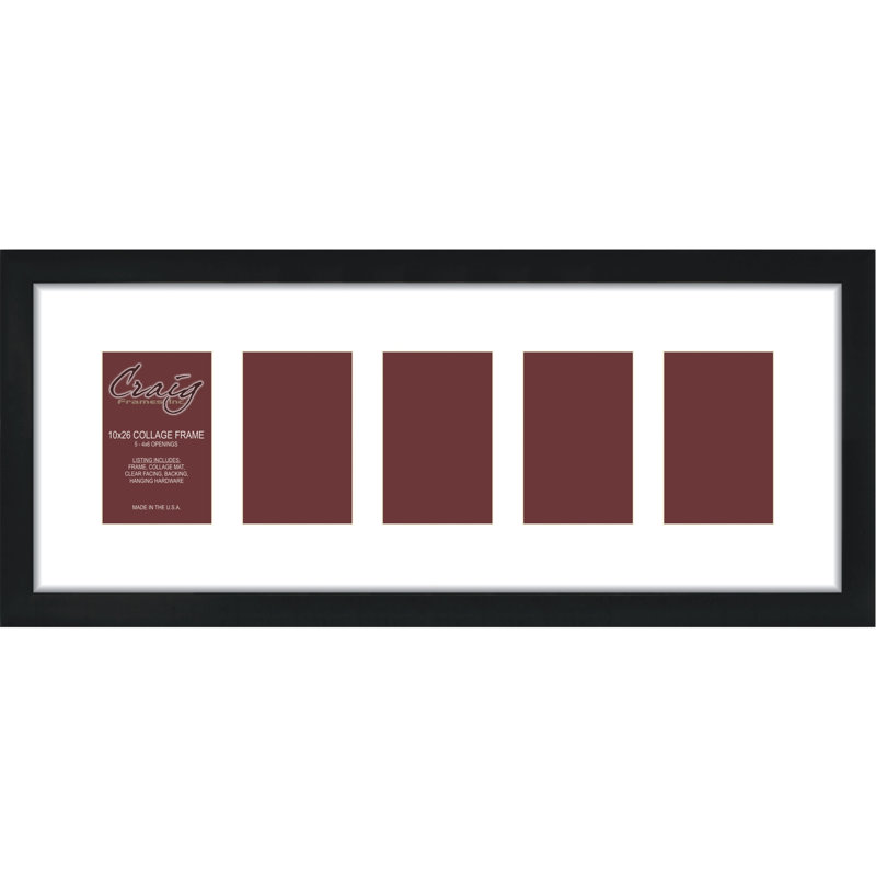 Cadre de collage noir mat, 4 po x 6 po, 10 po x 26 po