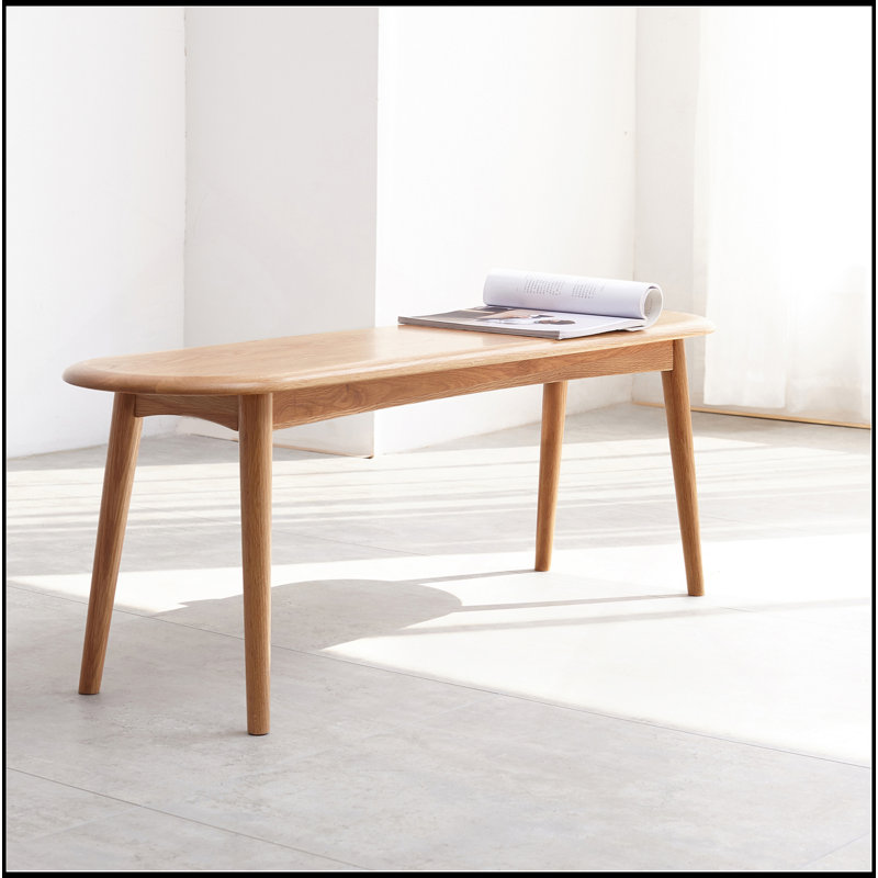 Natural Oak Wood For Dining Bench Table Bench For Living Room, Oak