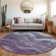 Machine Washable Indoor/Outdoor Cinead ACN1700 Purple Rug