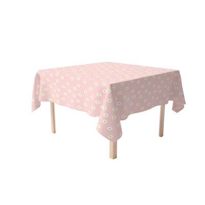 Fabric Textile Products, Inc. Square Tablecloth, 100% Cotton, 60X60", Daisy Designs