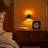 2 Pcs Amber Flickering Flame Candle Night Light With Dimmer