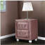 Table de chevet 2 tiroirs rose