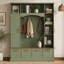 Albin 59 " Wide Hall Tree with Shelves and Cabinet-2026611822