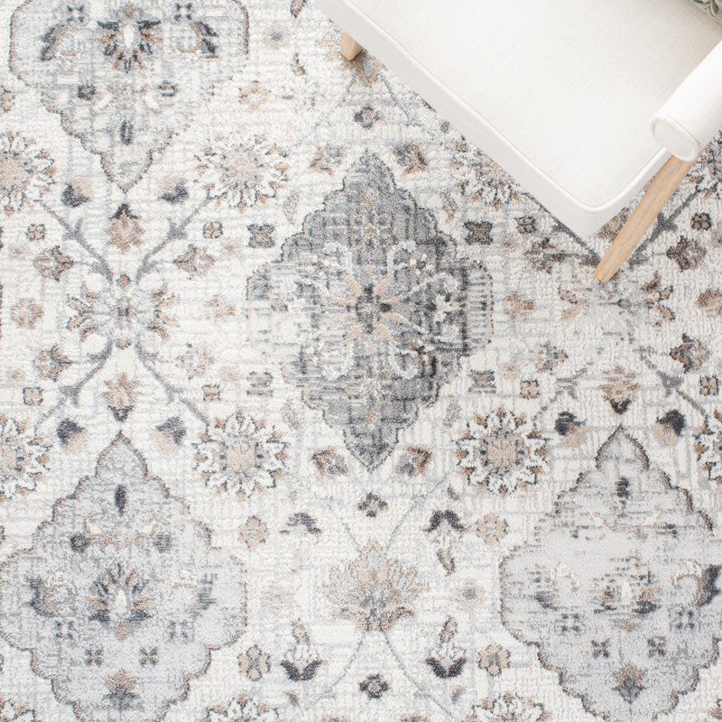 Shivan 100 Performance Floral Rug, Square 6'7"