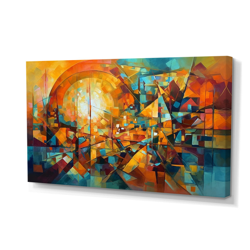«Abstracting The Cubist Form I - Abstract Cubism», reproduction d'art sur toile
