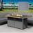 Lois Rectangle Aluminum Propane Fire Pit