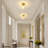  Moncia 1-Light Glass Flush Mount Ceiling Light for Corridor-106102647
