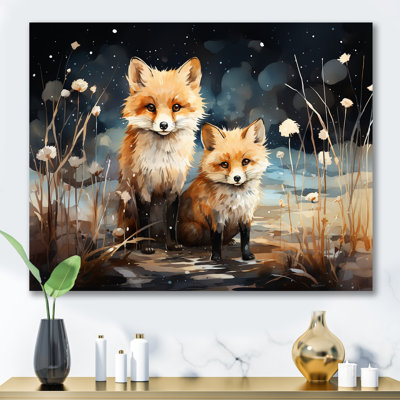 Printemps mignon, «Fox s Gaze I», reproduction d'art sur toile