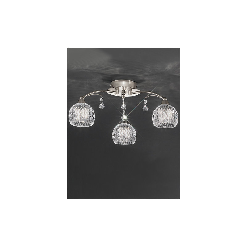 Flush Mount, Satin Nickel