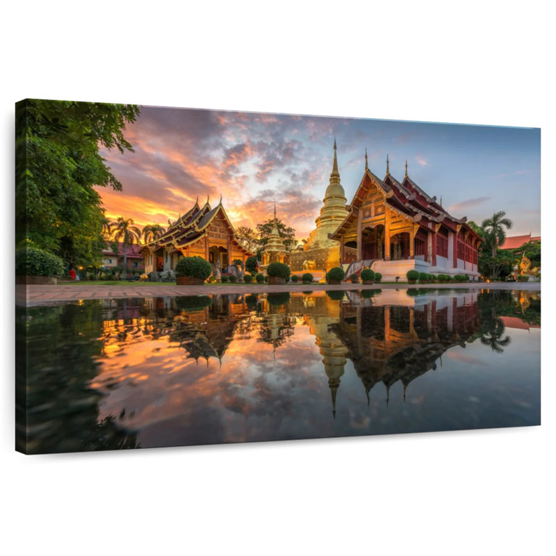 Adella Buddhist Wat Phra Singh, 26" H x 39" W