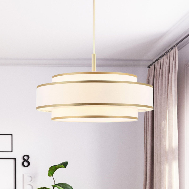 Aasim 5 - Light Dimmable Chandelier, Gold