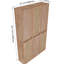 Armoire latérale de salle de bain 36 po, 6 portes à fermeture douce, conception à fixation flottante