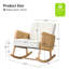 Chaise berçante Adena avec accoudoirs en rotin-1413848899