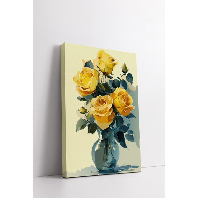 Peinture décorative sur toile, H 23,6 po x l 15,7 po