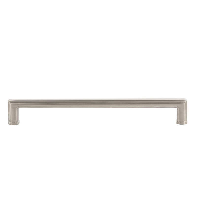 Poignée en laiton 8 po Grandeur Carré, Nickel satiné, 8"