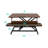 32 Inch Desk Converter, Height Adjustable Sit To Stand Riser, Dual Monitor And Laptop Workstation With Wide Keyboard Tray, Walnut Color-450115306
