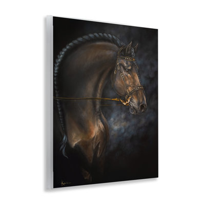 Expressive Equine Horse in Harness Wall Plaque, design by Lindsay Kivi Fine Art