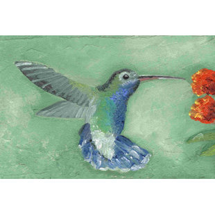 Blue bird wall art, Hummingbird canvas painting, Little bird - Inspire  Uplift