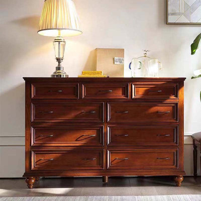 Buffet décoratif cerisier en bois massif
