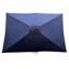 Parasol de patio extérieur 6 x 9 pi - imperméable, à manivelle et à bouton-poussoir, auvent rectangulaire pour piscine de jardin, protégé 9 pi x 6 pi imperméable avec poteau thermolaqué-1926429012