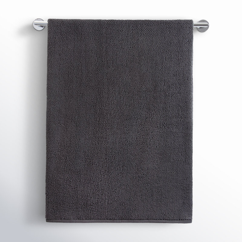 Cotton Plush Hand Towel, Charcoal