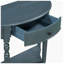 Table console demi-lune TREXM en pin massif, 99 cm L x 40 cm P x 77 cm H, 1 tiroir