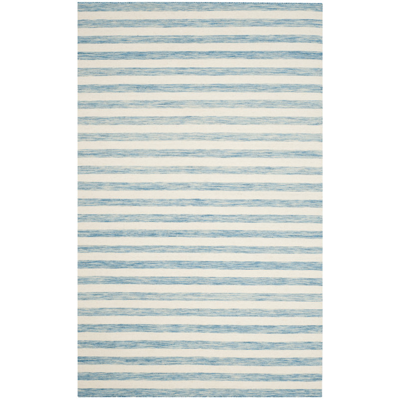 Dungan Striped Hand Woven Area Rug, Rectangle 152 x 244 cm