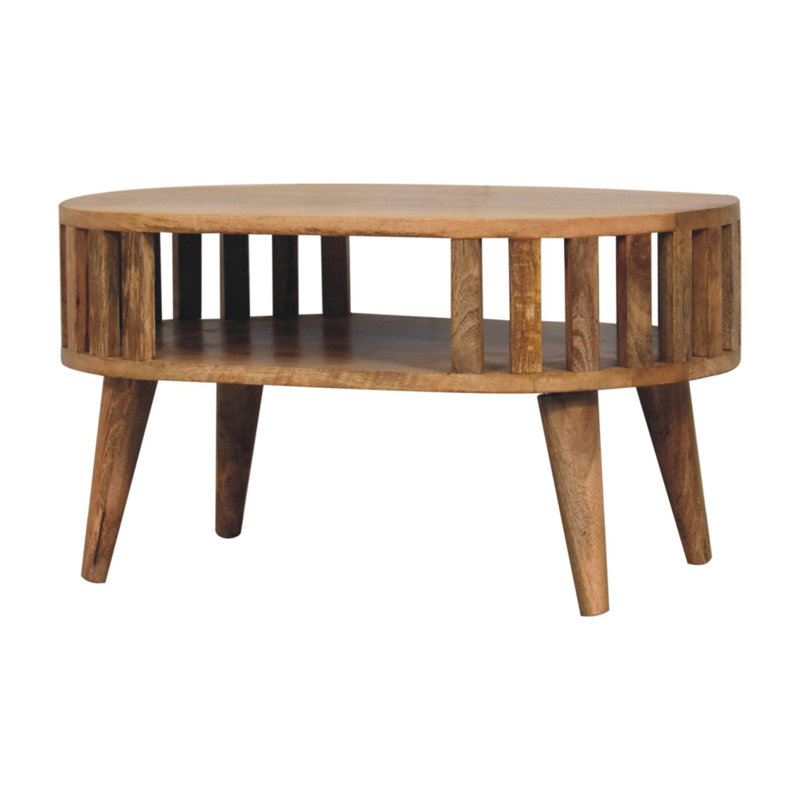 Limaville Solid Wood Four Leg Coffee Table with Storage