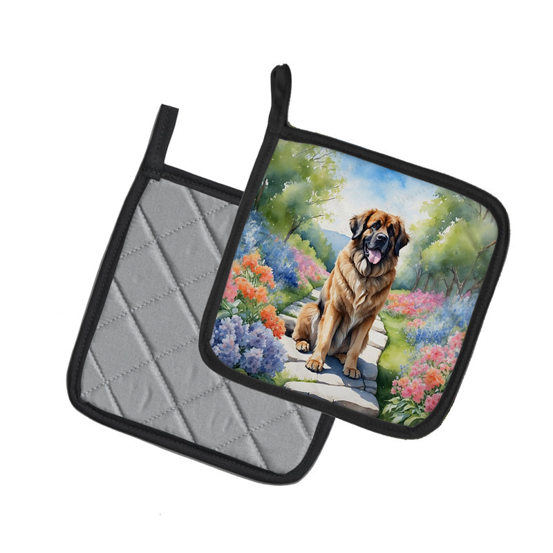 Caroline's Treasures Floral Polyester Potholder Set