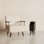 Table de chevet étroite en bois massif avec 2 tiroirs-1261880787-1261338577