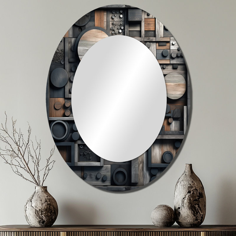 Miroir mural cubique, 40 po x 30 po