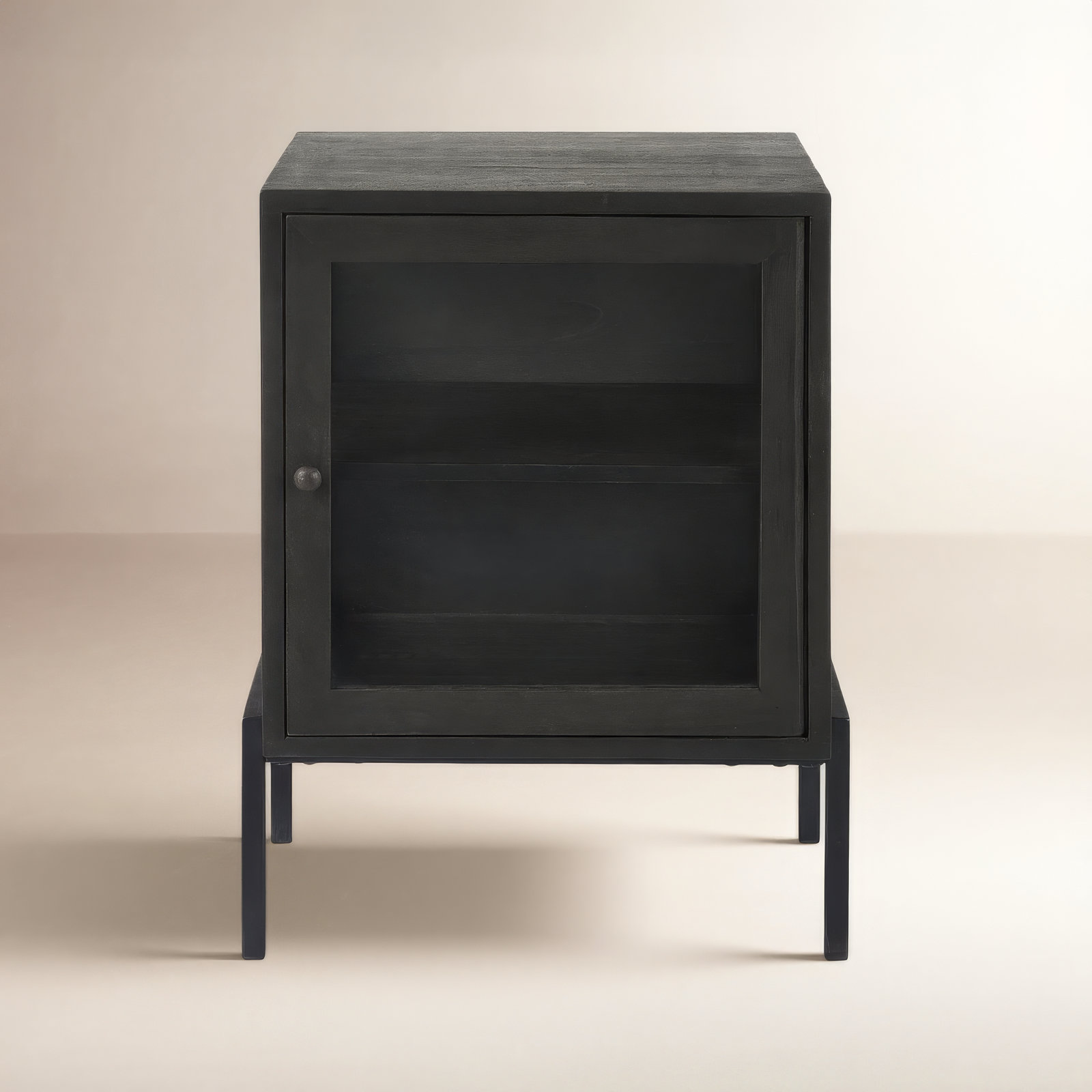 Warner Solid Wood End Table, Dark Brown