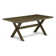 6 Pc Dining Set - 4 Black Dining Chairs, Wood Table And Modern Bench - (Finish Option)