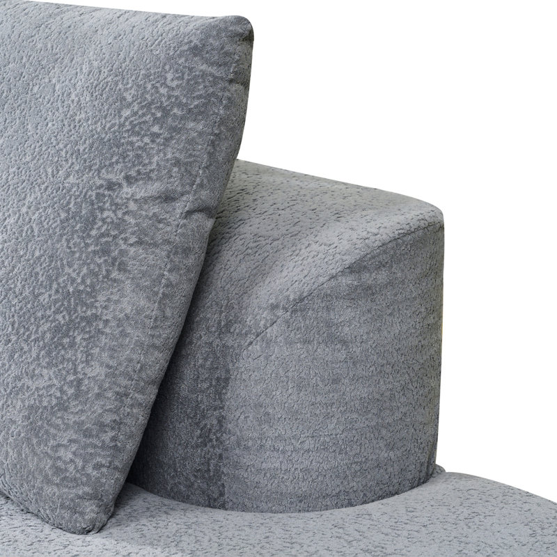 Canapé modulaire Boneless, Gris clair