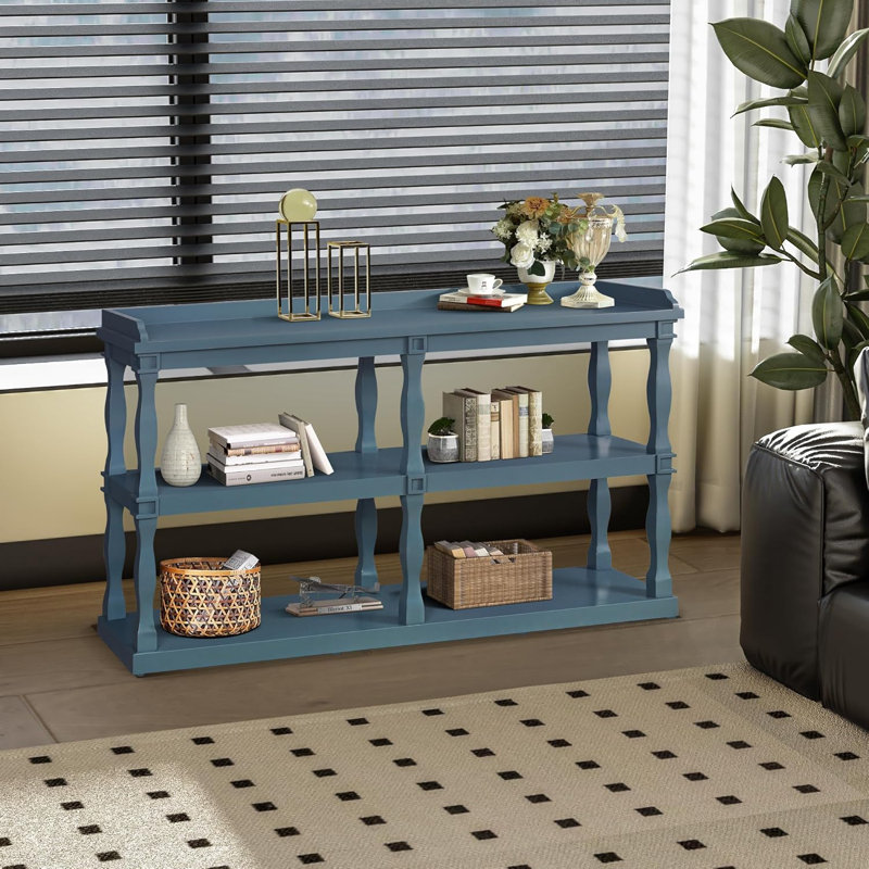 Console 59,80 po Requeryea, Bleu marine