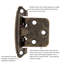 Encadrement de surface à fermeture automatique de surface à fermeture automatique - Windover antique - charnières de porte d'armoire (ensemble de 10)-124947287-124954674