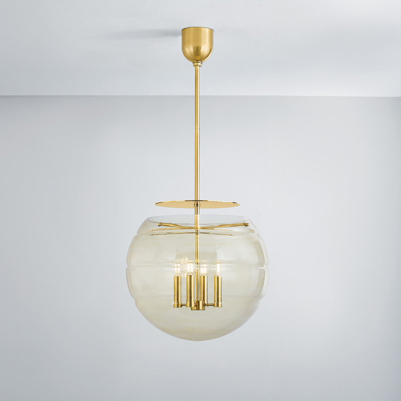 GILL PENDANT, 20" H x 19.5" W x 19.5" D