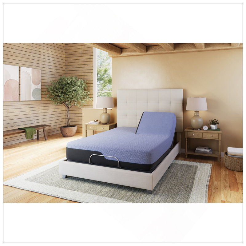 Matelas en mousse de latex et matelas à ressorts Refroidissant hybride à refroidissement rapide 12 po Refresh, Grand lit