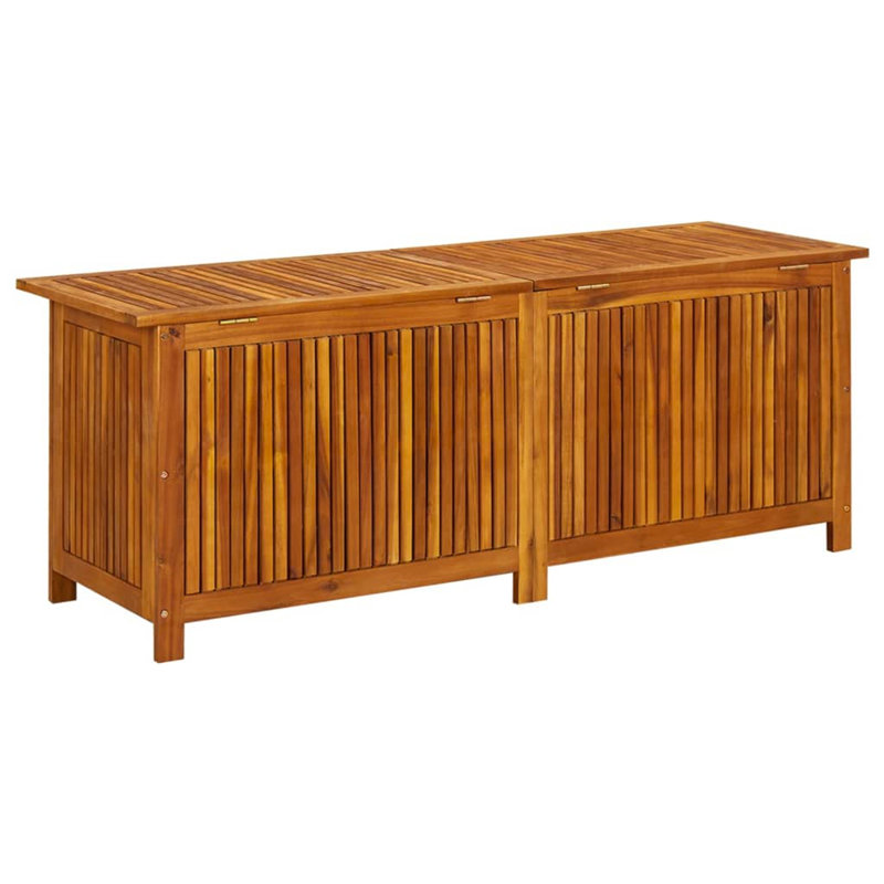 Union Rustic Emillie 150cm W 200L Water Resistant Acacia Solid Wood Deck Box in Brown