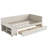 Twin size L-Shaped Upholstered Platform Bed with Storage and Drawers-110990649