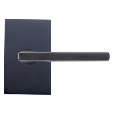 Bravura 839-8 Delray Passage Lever on Rectangular Contemporary  Rose in Oil Rubbed Bronze
