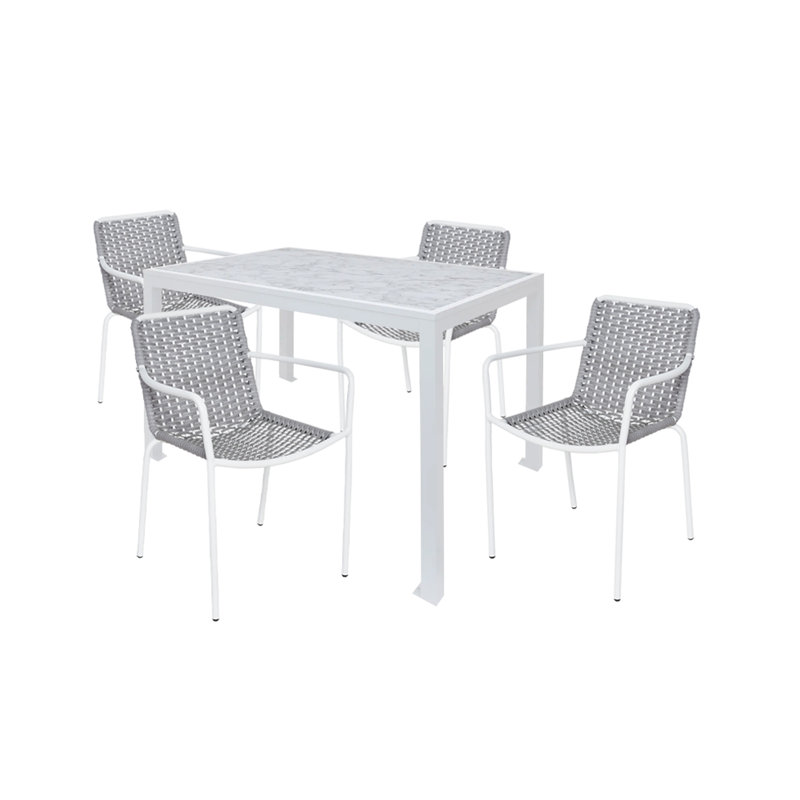 Ensemble repas d'extérieur 4 places