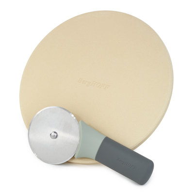 BergHOFF Leo Pizza Stone with Pizza Cutter Set, Small