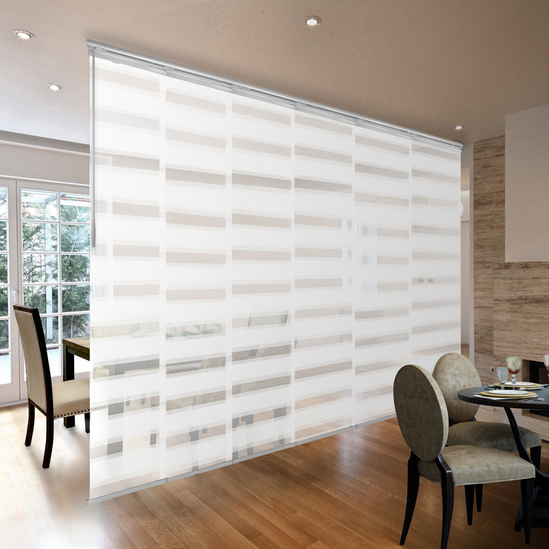 Store vertical semi-diaphane, Blanc, L 88 po x L 116 po