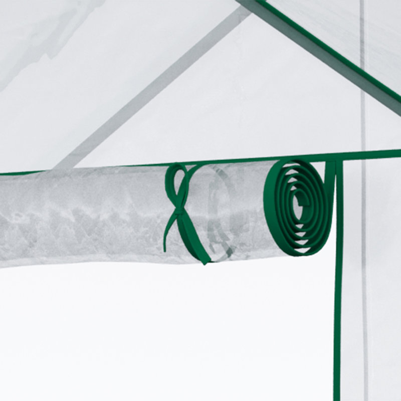 Outsunny 5' X 2.5' X 6.5' Mini Walk-In Greenhouse Kit, Clear