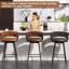 Tooborac Swivel Upholstered Bar Stool-614464483-621838136